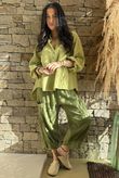 Suri Cushion Cotton Laurie Blouse Soft Olive